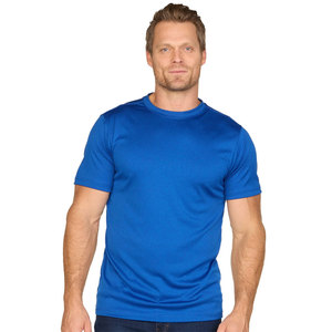 Dark Blue Short Sleeves T-Shirts Plain Round Neck Shirt Men’s Gym T-Shirts - Product Image 5
