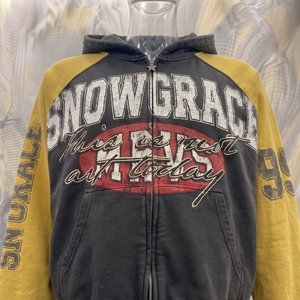 เสื้อฮู้ดซิปผู้ชาย Snowgrace แขนเสื้อแบบแร็กแลน พิมพ์ลายโลโก้ด้านหน้า สไตล์ลำลองสำหรับฤดูใบไม้ร่วง ปรับแต่งได้ ผลิตจากผ้าฝ้าย 80% ผสมผ้าสแปนเด็กซ์ 20% - Product Image 5