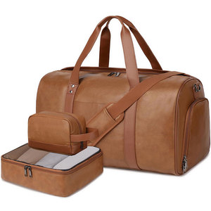 Sac de voyage en cuir pratique avec plusieurs poches, idéal pour les voyages professionnels, les séances de sport et le transport quotidien - Product Image 1
