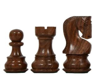 ชุดหมากรุกหรูหราปี 1959 รุ่นรัสเซีย ซาเกร็บ สเตาตัน ทำจากไม้ชีแชมและไม้บ็อกซ์วูด ขนาดตัวหมากรุก 3.8 นิ้ว ขนาดมาตรฐานสำหรับการแข่งขัน - Product Image 4