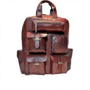 Sac à bandoulière en cuir de buffle véritable imperméable de grande capacité personnalisé de haute qualité Style professionnel OEM ODM en provenance d'Inde - Product Image 1