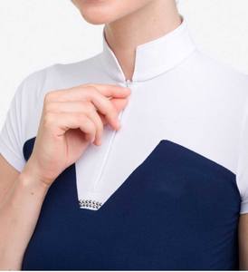 Camisa de equitación de moda Ropa ecuestre personalizada Camiseta de ajuste elástico de secado rápido Camiseta de manga corta Baselayer Top para jinetes activos - Product Image 6