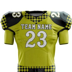 Vêtements d'entraînement sportifs OEM respirants, short 100% polyester, uniforme de football américain, tissu haute performance, séchage rapide, ajustable - Product Image 4