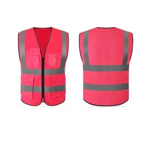 เสื้อกั๊กสะท้อนแสงสีน้ำเงินแบบ Hi Vis สำหรับงานอุตสาหกรรม ผลิตจากโพลีเอสเตอร์ มีกระเป๋าและแถบสะท้อนแสง ยี่ห้อ HI - Product Image 4