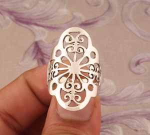 Bague de fête classique en argent sterling 925 avec serti clos, vente en gros, haute qualité, bague en argent de créateur, bagues empilables, bijoux pour femmes - Product Image 1