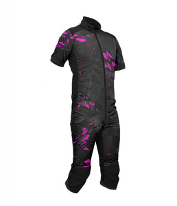 Combinaison de saut en parachute EKIN IMPEX pour homme, noire, intégrale, avec bandes réfléchissantes et fermeture éclair sur le devant, personnalisable. - Product Image 4