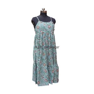 Vestido Midi Sin Mangas de Algodón 100% Puro, Elegante y Más Vendido, con Logotipo Frontal, para Mujer, Ideal para Fiestas en la Playa o Salidas Nocturnas, Disponible al por Mayor - Product Image 3