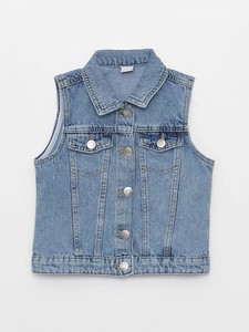 Chaqueta Vaquera sin Mangas Personalizable para Niñas, de Alta Calidad, Transpirable, 100% Algodón, Ropa Casual de Invierno - Product Image 6