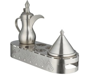 Elegant Look Ramadan Theme Coffee <b>Pot</b> Dallah Coffee <b>Pot</b> <b>Set</b> with Serving Tray, <b>Pot</b> and Lid Metal <b>Tea</b> Maker Middle East Design - Product Image 6