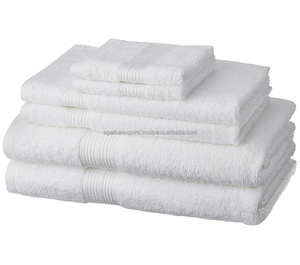 Ensemble de 6 serviettes de bain en coton – Vente en gros, serviettes douces et absorbantes 500 GSM avec logo - Product Image 1