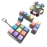 Porte-clés Fidget Keycap mécanique, Fidgets Cliky, Porte-clés anti-stress mignon avec logo personnalisable