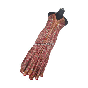 Vestidos Largos de Seda Estilo Sari Vintage Occidental, Nueva Colección Bohemia, Vestidos Elegantes de Noche sin Mangas para Mujer - Product Image 3