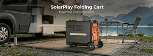 Générateur solaire LiFePO4 2500W 2304Wh avec contrôleur MPPT, chariot de transport, charge rapide, onde sinusoïdale pure, lampe torche, compatible voiture, stock UE/US - Product Image 2