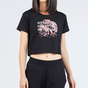 New Arrival Breathable High Quality Best Service Soft Comfortable Slim Fit Stylish Seller Street Wear Printed Women <b>Crop</b> <b>Tops</b> - Product Image 3