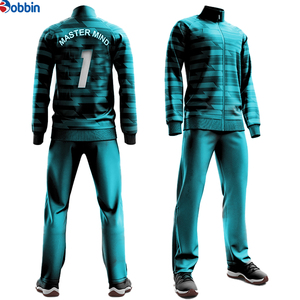 Bobbin Men's <b>Tracksuit</b> Blue Gray Color Blocking Full Zipper Sporty Casual Wear With Custom Logo Print Autumn Outfit - Product Image 5