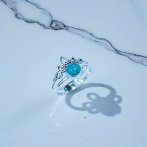Anillos de Plata de Ley 925 con Piedras Preciosas de Turquesa, Joyería a Precio de Mayoreo - Product Image 2