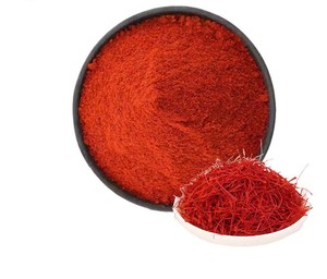 Extracto de Flor de Azafrán de Grado Alimenticio 0.4% 5%, Suplemento Herbal, Polvo de Safranal, Certificado GMP, 1 kg, Venta al por Mayor en Tambor/Botella/Lata - Product Image 1