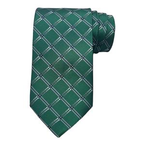 Green Checkered <b>Tie</b> and Pocket Square Combo for Men | Formal Business, Wedding Necktie Set Stylish Gift | OEM Bulk Supply India - Product Image 1