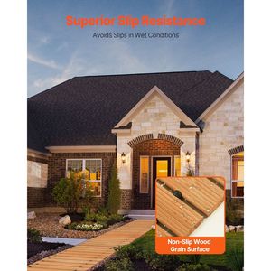 Passerella da Giardino in Legno di Cedro Antiscivolo da 3,65 m, Larga 43 cm, con Filo Metallico Arrotolabile, per Esterni, Decorazione Stagionale - Product Image 5