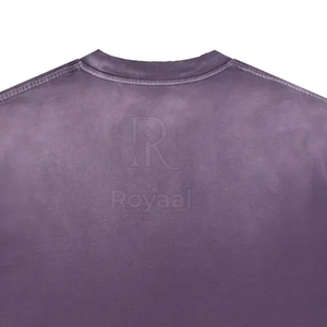 เสื้อยืดคอกลมผ้าฝ้าย 100% ทรงหลวม พิมพ์ลายซันเฟด สำหรับผู้ชาย รับผลิตตามสั่ง (OEM) พร้อมสกรีนโลโก้และสีตามต้องการ - Product Image 6