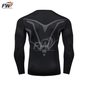 Camiseta de compresión BJJ sublimada personalizada al por mayor, UPF50, transpirable, de licra, manga corta para hombre - Product Image 4
