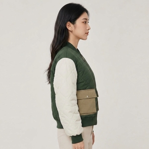 <b>Women</b> Bomber <b>Jacket</b> High Quality <b>Women</b> Bomber <b>Jacket</b> Lightweight Casual Fashion Outerwear Smooth Polyester Fabric <b>Zip</b> <b>Up</b> Design - Product Image 3