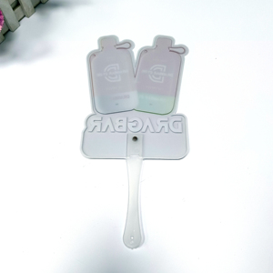Cheap Custom Logo Eco-Friendly PVC Any Shape <b>Mini</b> Double-sided Printed <b>Hand</b> <b>Fan</b> Graduation Christmas Advertisement Promotional - Product Image 2