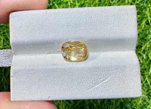 Zircon jaune naturel, pierre précieuse de coupe ovale, pierres brutes extraies de la terre, pour la fabrication de bijoux, bagues, pendentifs, boucles d'oreilles, haute qualité - Product Image 4