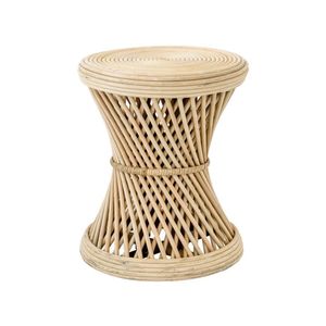 Taburete Multiusos de Ratán Natural con Construcción Resistente para Comedor, Cocina, Balcón, Patio, Muebles de Interior y Exterior - Product Image 4