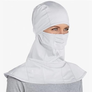 Pasamontañas de Algodón Blanco, Cubre Rostro Completo, Unisex, para Exteriores, Adultos, Circunferencia de Cabeza 56-58CM - Product Image 4