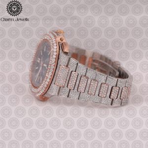 Reloj de Lujo para Hombre Charm Jewells, Caja Cuadrada de Acero Inoxidable, Esfera Analógica de 40 mm, Cierre Oculto con Botón, Cristal, Mecánico - Product Image 4