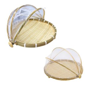 Premium Vietnamese BAMBOO <b>TRAY</b> with Mesh Food Cover Sustainable Kitchenware Home Decor - Product Image 1
