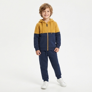 Veste en polaire à fermeture éclair pour garçons et filles, sweat-shirt chaud à capuche pour enfants - Product Image 1