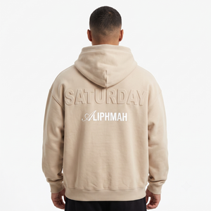 Sudadera con Capucha Personalizada OEM, 400GSM, Algodón Grueso, con Relieve 3D, Talla Grande, para Hombre, con Botones a Presión, Estilo Urbano - Product Image 3