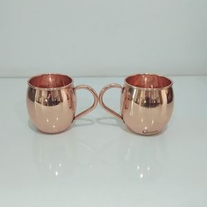 Copper <b>Mug</b> With Brass Handle Vintage Design <b>Double</b> <b>Wall</b> Drinkware - Product Image 3