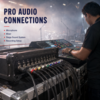 Câble audio XLR multicanal à 3 broches, mâle vers femelle, avec code couleur, pour microphones, mixeurs, scène, personnalisable OEM ODM