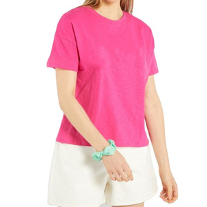 T-shirt décontracté uni pour femme, coupe ample, idéal pour l'été – Vêtement élégant pour filles et femmes - Product Image 6