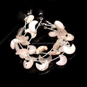 Cuentas de Cuarzo Solar Natural en Forma de Luna, 15MM 16MM, Cuentas de Piedras Preciosas Talladas a Mano, Cuentas de Luna Creciente, Hilos de 8 Pulgadas al por Mayor - Product Image 4