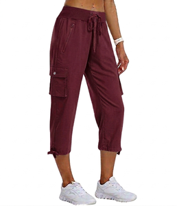 Plus Size style Breathable Best Quality Women Cargo Trousers best Sustainable OEM Service Customizable logo Women Cargo Trouser - Product Image 1