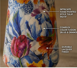 New Arrival Set of 3 Metal <b>Flower</b> Vase <b>Sticker</b> Enamel Medium Size Modern <b>Flower</b> Pot for Home and Table Decor Handmade Customized - Product Image 2