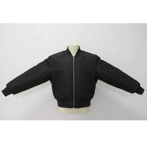 2026 Trending Men's Spring Front Custom logo Padded OEM High Quality Zip <b>Black</b> Zipper Jackets - Product Image 6