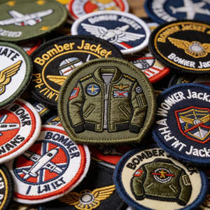 Patch brodé personnalisé avec logo, en gros, avec colle thermocollante résistante et support Velcro amovible pour vêtements et accessoires - Product Image 1