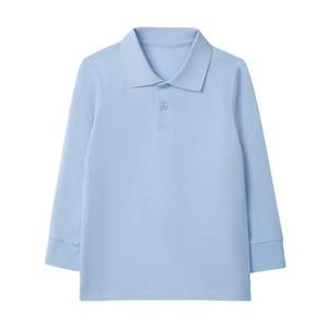 Vente en gros, fabrication sur mesure, directement de l'usine, polo de rugby de haute qualité 100% polyester respirant et à séchage rapide pour garçon, vêtements décontractés quotidiens - Product Image 1