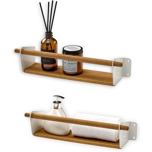 Estante de Pared Minimalista de Madera de Acacia con Marco de Metal - Precios al por Mayor B2B - Product Image 3
