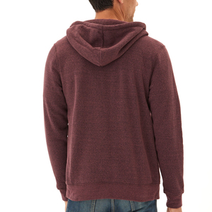 Sweat-shirts à capuche zippés pour hommes, fabriqués sur mesure en usine, faible MOQ, vente chaude, vêtements d'hiver avec motif imprimé uni style urbain - Product Image 4