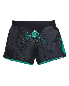 Shorts de boxe personnalisés par sublimation, séchage rapide, extensibles dans 4 directions, vêtements d'entraînement 100% polyester, unisexe - Product Image 2