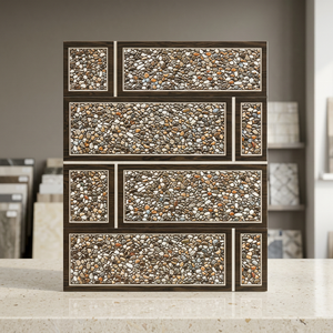 Real Stone Look 3D Exterior Elevación Cerámica Azulejos de pared 30x60cm 300x600mm por Indian Granite Porcelain Exterior Tile Factory - Product Image 3