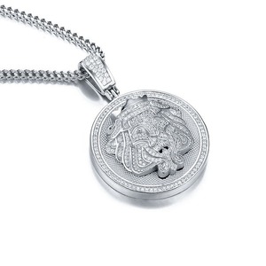 Colgante de León en Plata y Moissanita Estilo Hip-Hop, Inspirado en un Rapero Punk, Apto para Hombres y Mujeres - Product Image 2