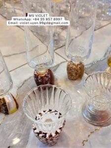 Verre à vin unique fait main en coquillage 20-100ml, cadeau de mariage plage, gobelet à martini en coquillage irisé pour la mariée, décoration d'autel, coupe rituelle - Product Image 3