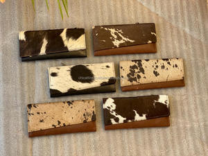 Nuevas carteras de piel auténtica hechas a mano para mujer, cartera delgada de cuero plegable, bolso de mano de piel a presión, monedero de piel de vaca auténtica - Product Image 4